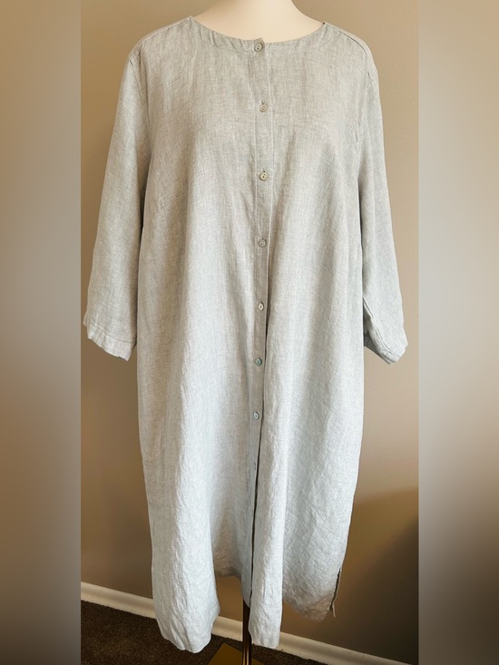 Eileen Fisher Dresses & Skirts - Eileen Fisher Woman Sparkle Linen Tunic Dress
